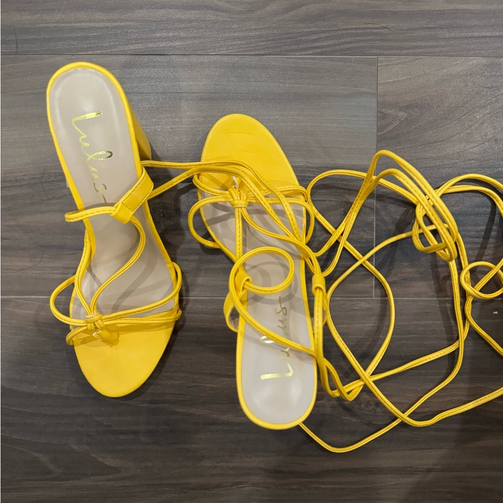 Lulus Yellow Heels